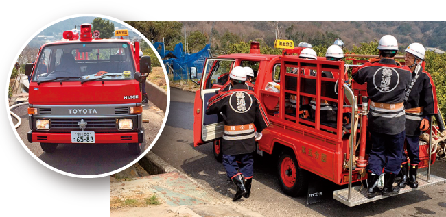 小型動力ポンプ積載車