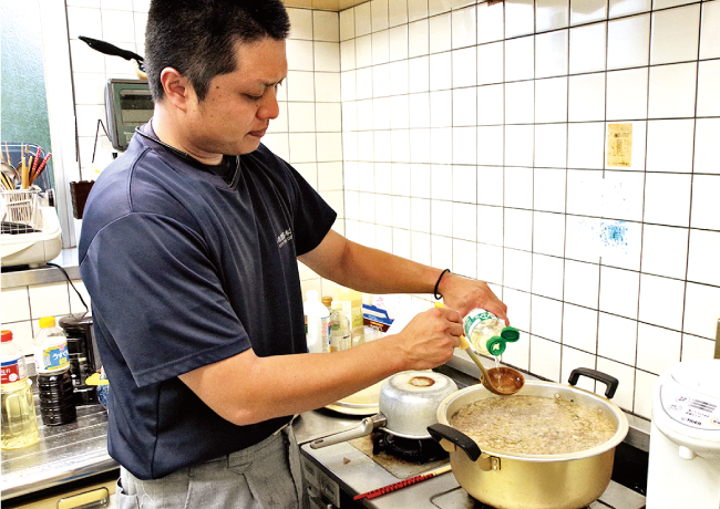 仕上げに入った成迫さん