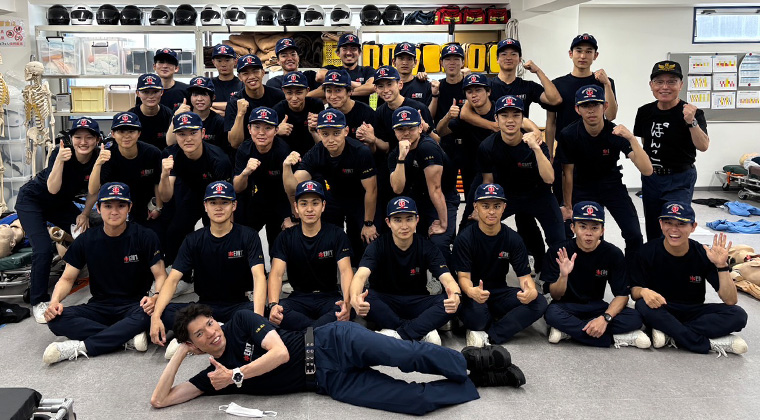 福岡県福岡市　福岡医健・スポーツ専門学校 救急救命公務員科21期