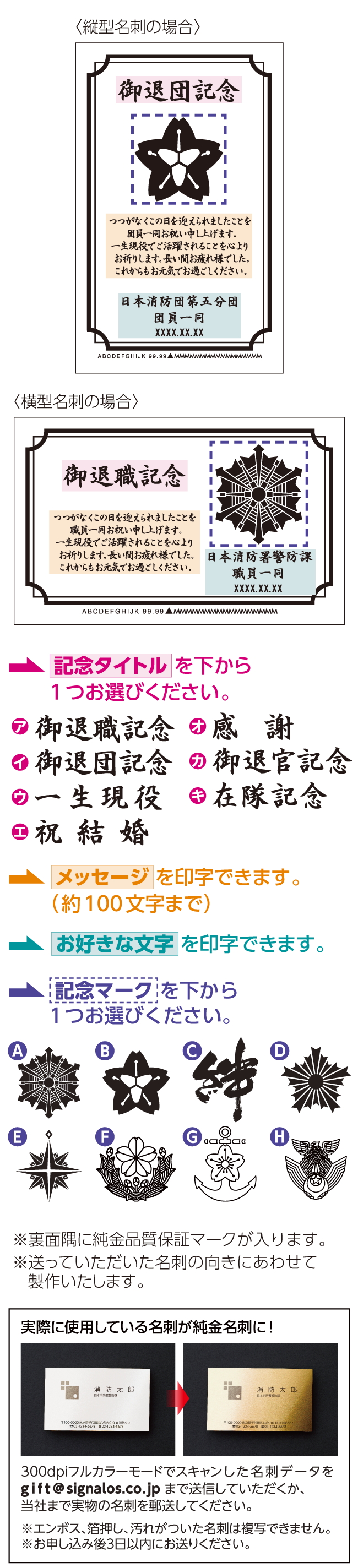 文字・マークの説明